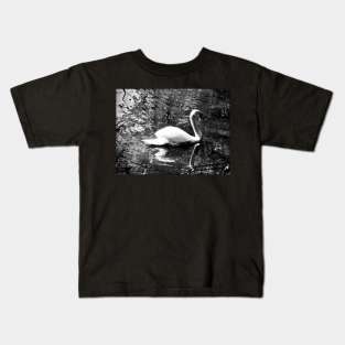 Vintage Swan Kids T-Shirt